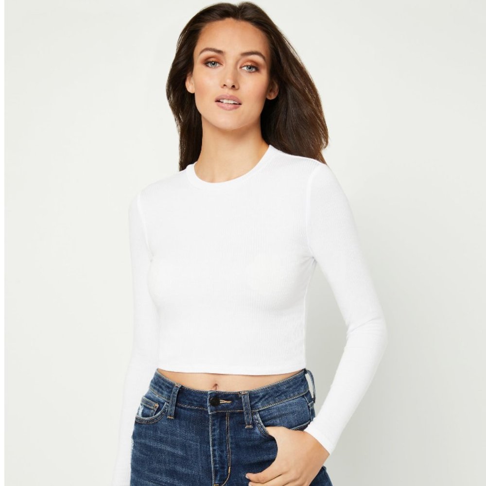 BCBGeneration White Long Sleeve Shirt | Size Small | NWT